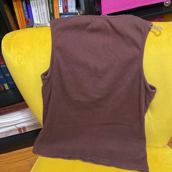 Only Nine Brown Embellished Tank Top - Picture 2 of 3